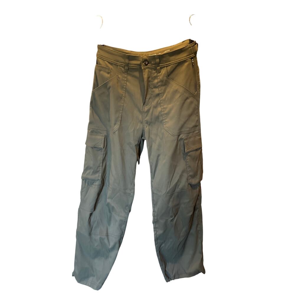 prAna Women’s Hiking Cargo Pants Size 6/29 Green High Rise Relaxed Outdoor Trail - Picture 3 of 11